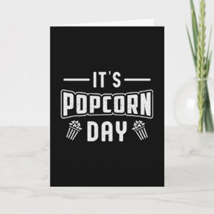 Cinema Popcorn Day Snack Movie Pop Film Gift Idea Card