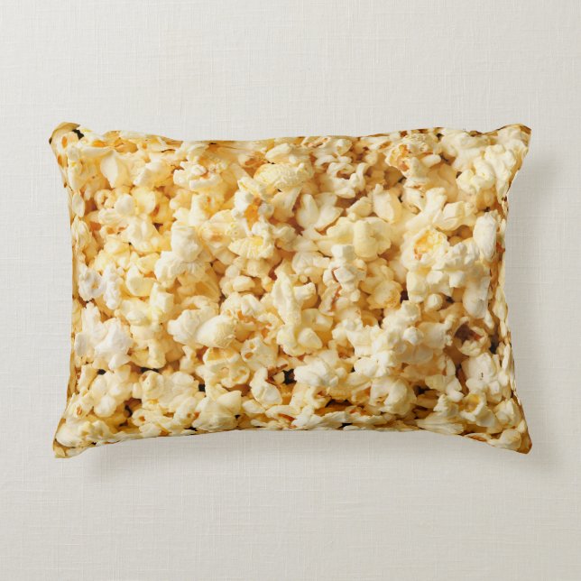 Cinema Popcorn Full Background. Decorative Cushion (Front)