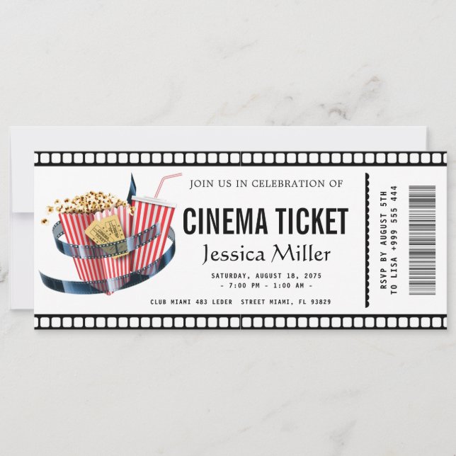 cinema ticket Invitation (Front)
