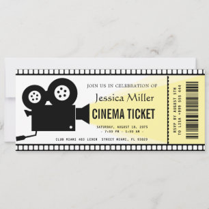 cinema ticket Invitation
