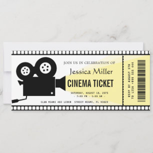 cinema ticket Invitation