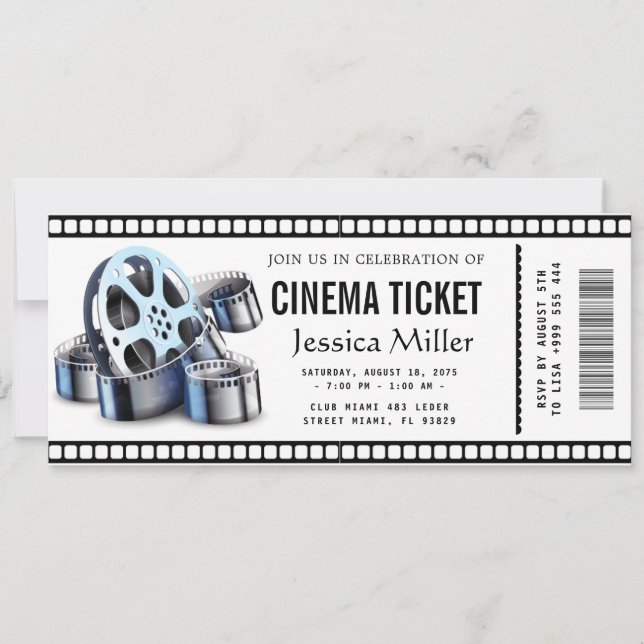 cinema ticket Invitation (Front)
