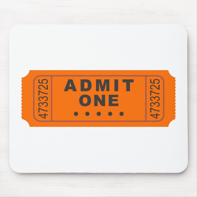 Cinema Ticket Mouse Pad (Front)