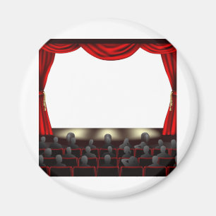Cinema with audience magnet