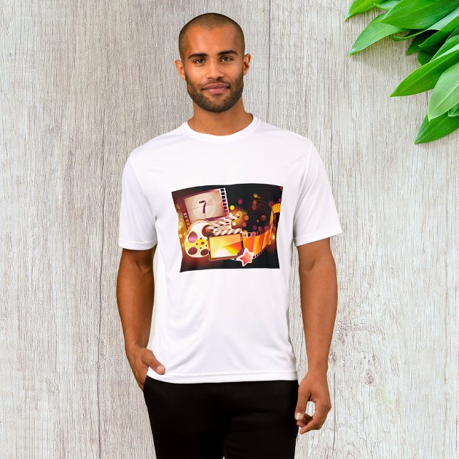 Cinematic Film Reel and Clapperboard T-Shirt (Creator Uploaded)