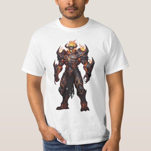 Cinematic Obsidian Armour T-Shirt (Front)