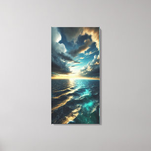 Cinematic Ocean Horizon - Fine Art Canvas Print