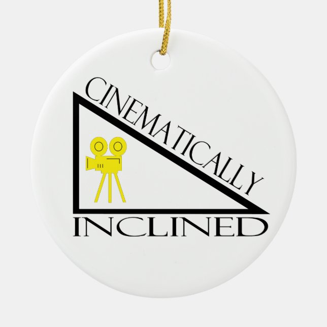 Cinematically Inclined Ceramic Tree Decoration (Front)