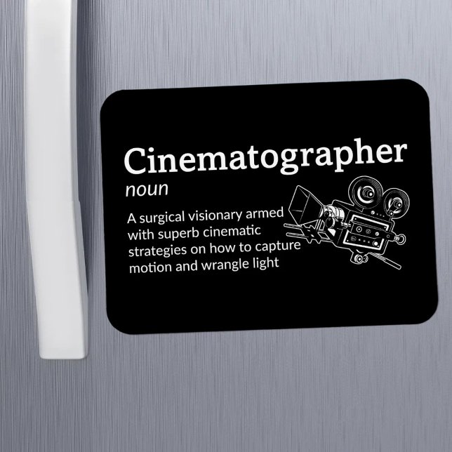 Cinematographer Definition - Film 3" x 4" Flex Magnet (Creator Uploaded)