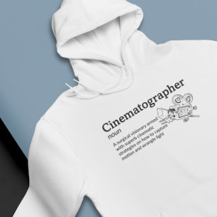 Cinematographer Definition Light Mode - Filmmaker Hoodie