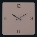Cinereous Grey 98817B Colour - Option to Add Name Square Wall Clock<br><div class="desc">A full scale PNG image based on the HEX code (six-digit hex triplet) shown. Use this code to mix, match and customise any other item to go with this, or to add to other collections. Hex codes may be used to customise most text and background colours on Zazzle products. You...</div>