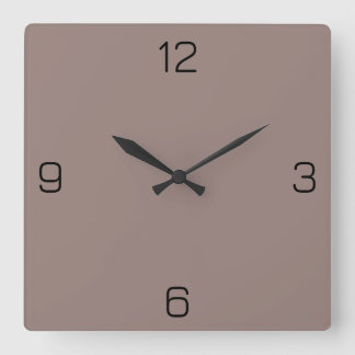 Cinereous Grey 98817B Colour - Option to Add Name Square Wall Clock