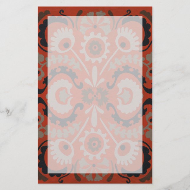 Cinnabar Suzani I Stationery (Front)