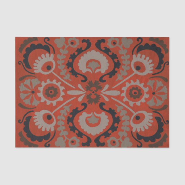 Cinnabar Suzani I Tissue Paper (Front)