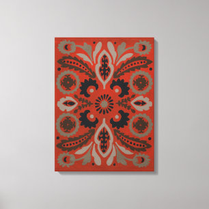 Cinnabar Suzani II Canvas Print
