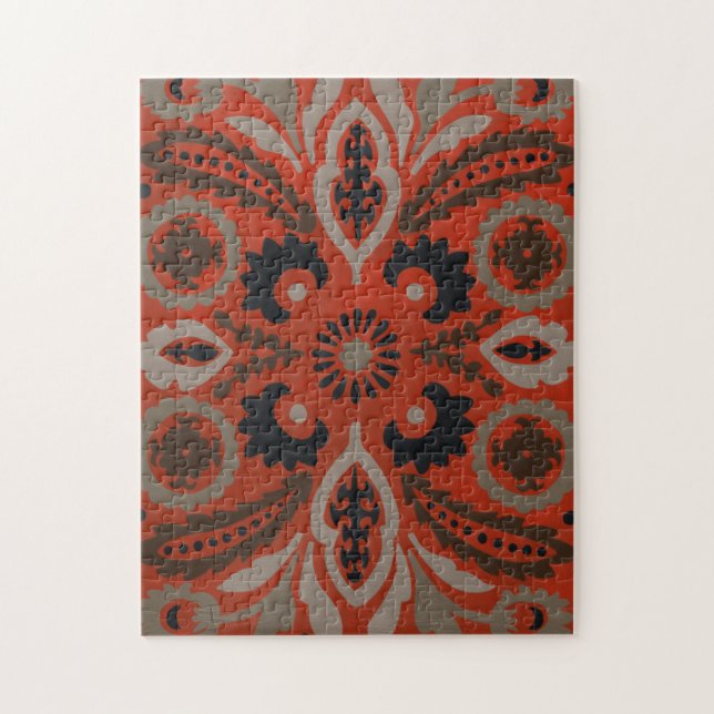 Cinnabar Suzani II Jigsaw Puzzle (Vertical)