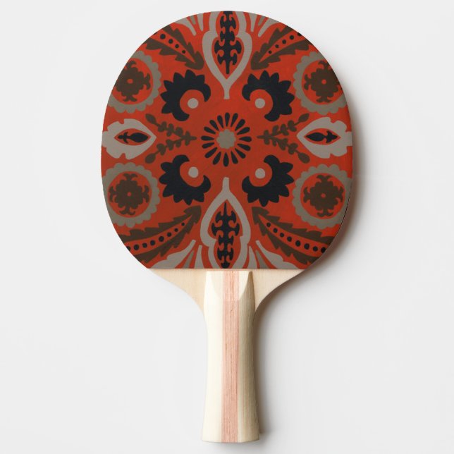 Cinnabar Suzani II Ping Pong Paddle (Front)