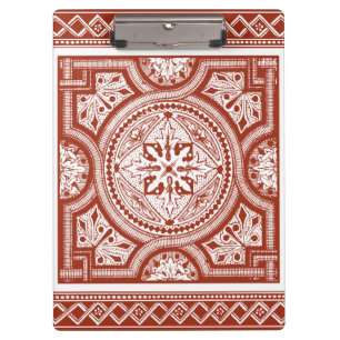 Cinnabar Woodblock IV Clipboard