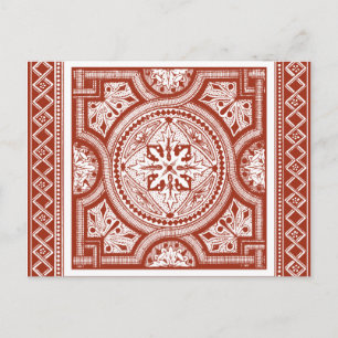 Cinnabar Woodblock IV Postcard