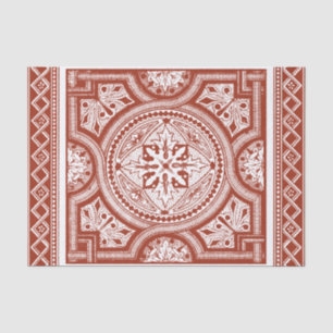 Cinnabar Woodblock IV Tissue Paper