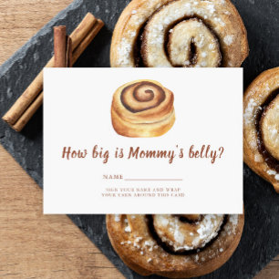 Cinnabon Bun How big is mummy's belly Enclosure Card