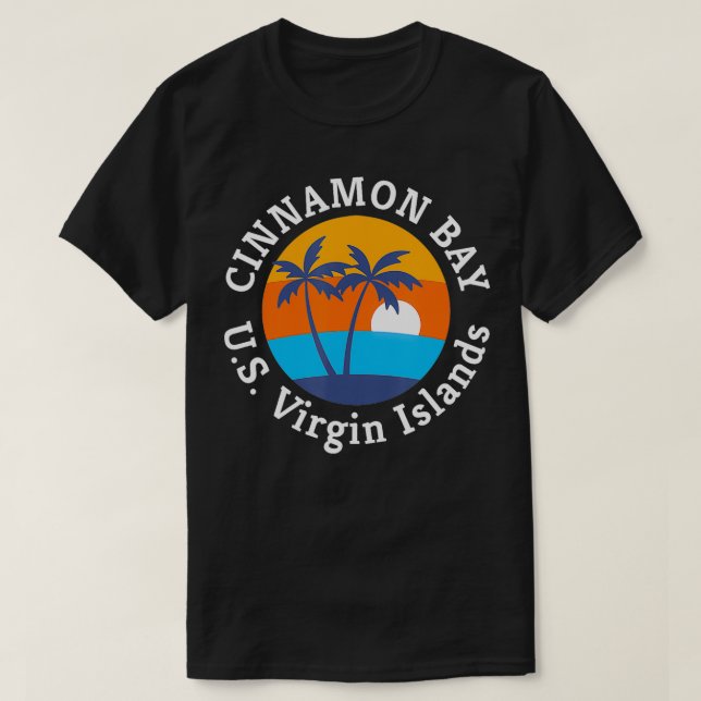 Cinnamon Bay Beach US Virgin Islands Summer Vacati T-Shirt (Design Front)