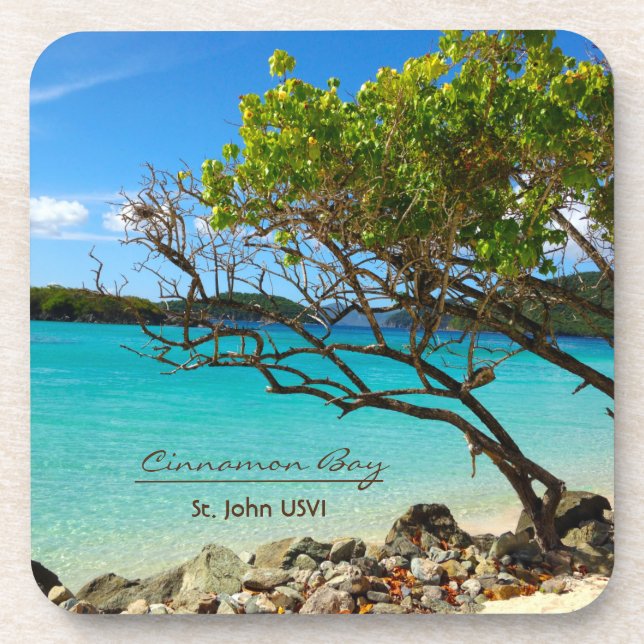 Cinnamon Bay St. John USVI Coasters - Set 6 (Front)