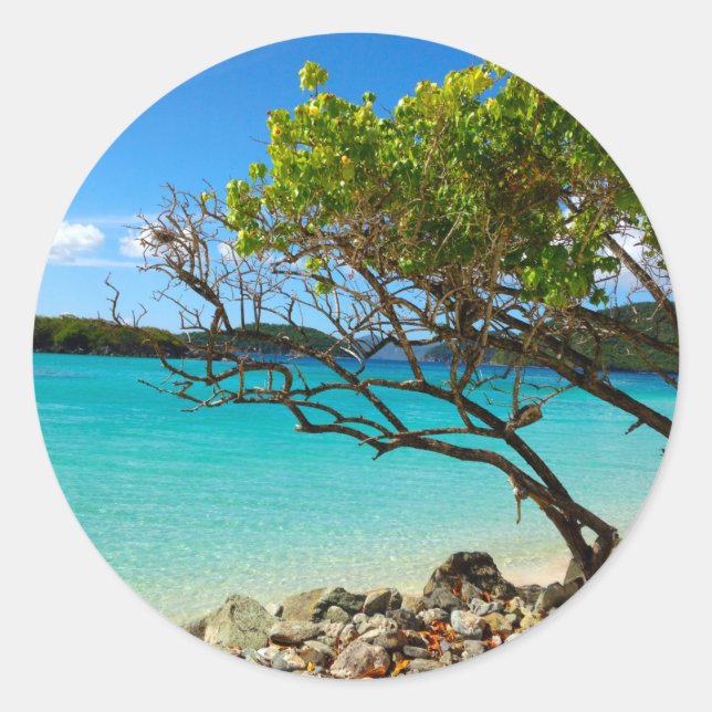 Cinnamon Bay St. John USVI Round Sticker (Front)