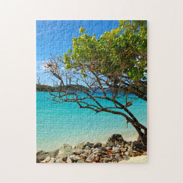 Cinnamon Bay St. John USVI Tropical Puzzle (Vertical)