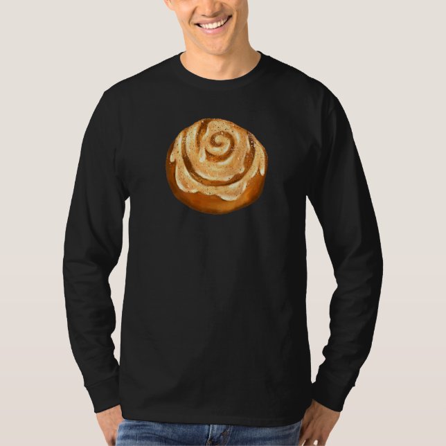 Cinnamon Bun Roll DIY Couples Group Party Hallowee T-Shirt (Front)