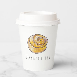 Cinnamon Buns Cinnamon Rolls Coffee Fika Paper Cups