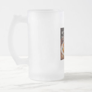 Cinnamon Cake  Frosted Glass Beer Mug