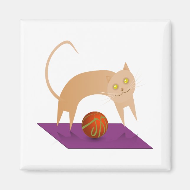 Cinnamon Cat Magnet (Front)