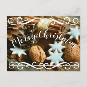 Cinnamon Cookies & Swirls Christmas Post Card