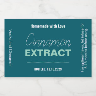 Cinnamon Extract Modern Label Sticker VLL1rt