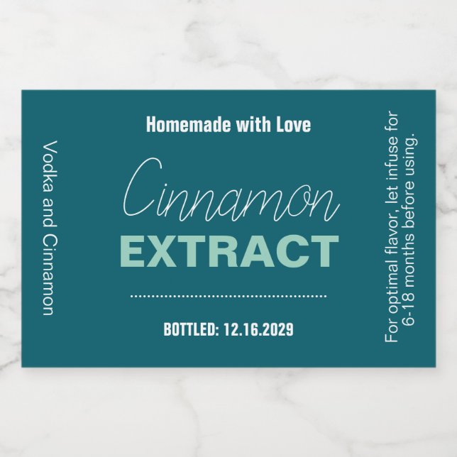 Cinnamon Extract Modern Label Sticker VLL1rt (Single Label)