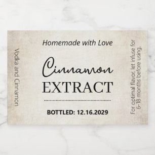 Cinnamon Extract Modern Label Sticker VLL1rt