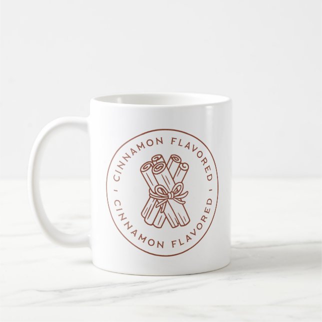 Cinnamon flavour flavouring coffee mug (Left)