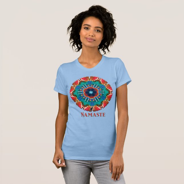 Cinnamon Namaste Kaleidoscope T-shirt (Front Full)