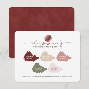 Cinnamon & Pink Spring Wedding Colours Palette Car