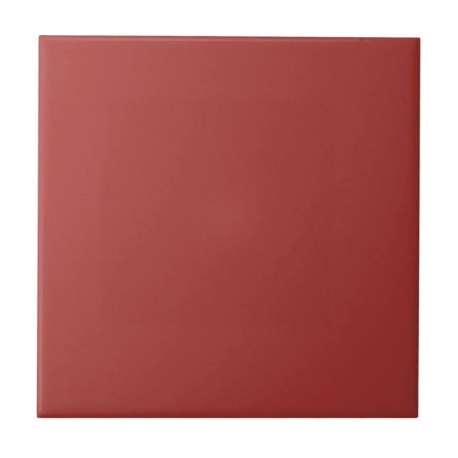 Cinnamon Red Solid Colour Tile (Front)