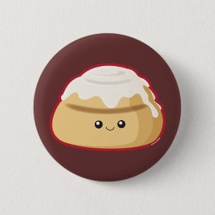 Cinnamon Roll 6 Cm Round Badge