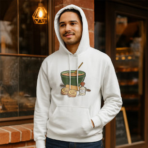 Cinnamon Roll Baking Ingredients Cosy Kitchen Hoodie