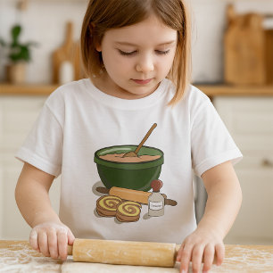 Cinnamon Roll Baking Ingredients Cosy Kitchen  T-Shirt