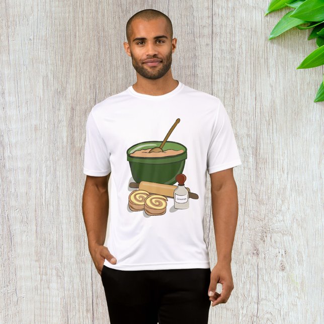 Cinnamon Roll Baking Ingredients Cosy Kitchen  T-Shirt (Creator Uploaded)