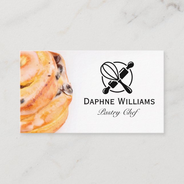 Cinnamon Roll | Baking Tools Business Card (Front)