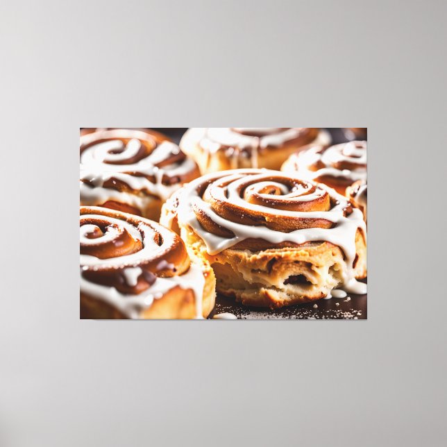 Cinnamon Roll Canvas Print (Front)