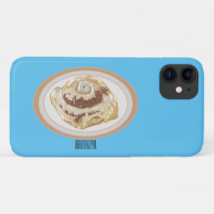 Cinnamon roll cartoon illustration Case-Mate iPhone case