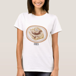 Cinnamon roll cartoon illustration  T-Shirt