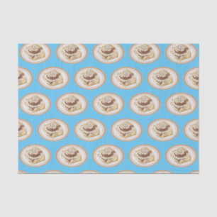 Cinnamon roll cartoon illustration tissue paper